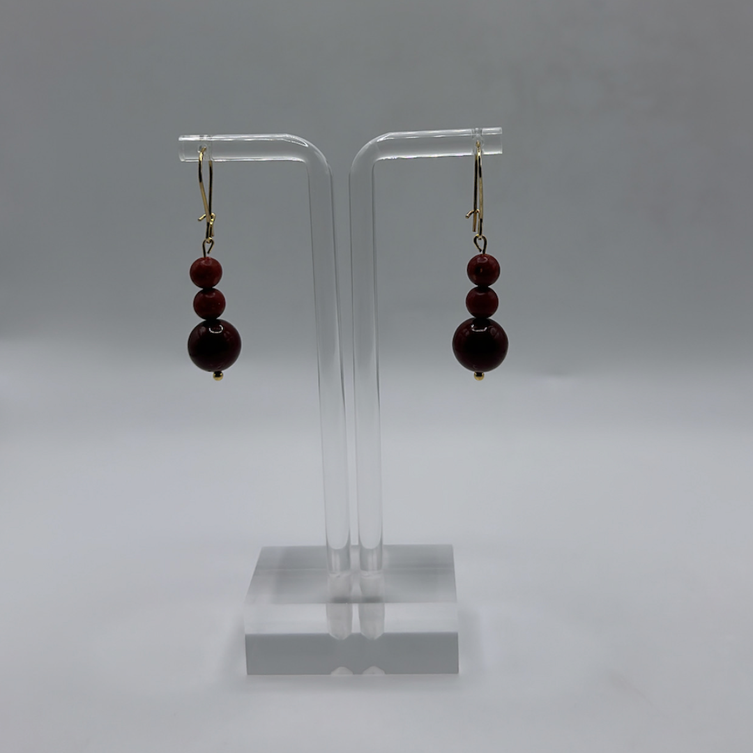 Corals, Pearls, Earrings - E27